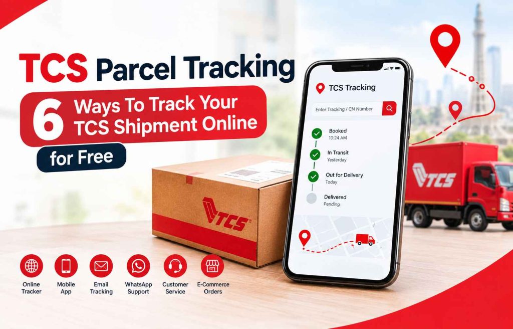 TCS Parcel Tracking Guide Banner