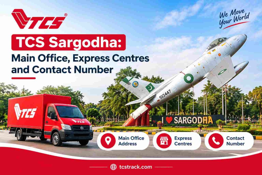 TCS Sargodha Main Office, Express Centres and Contact Number